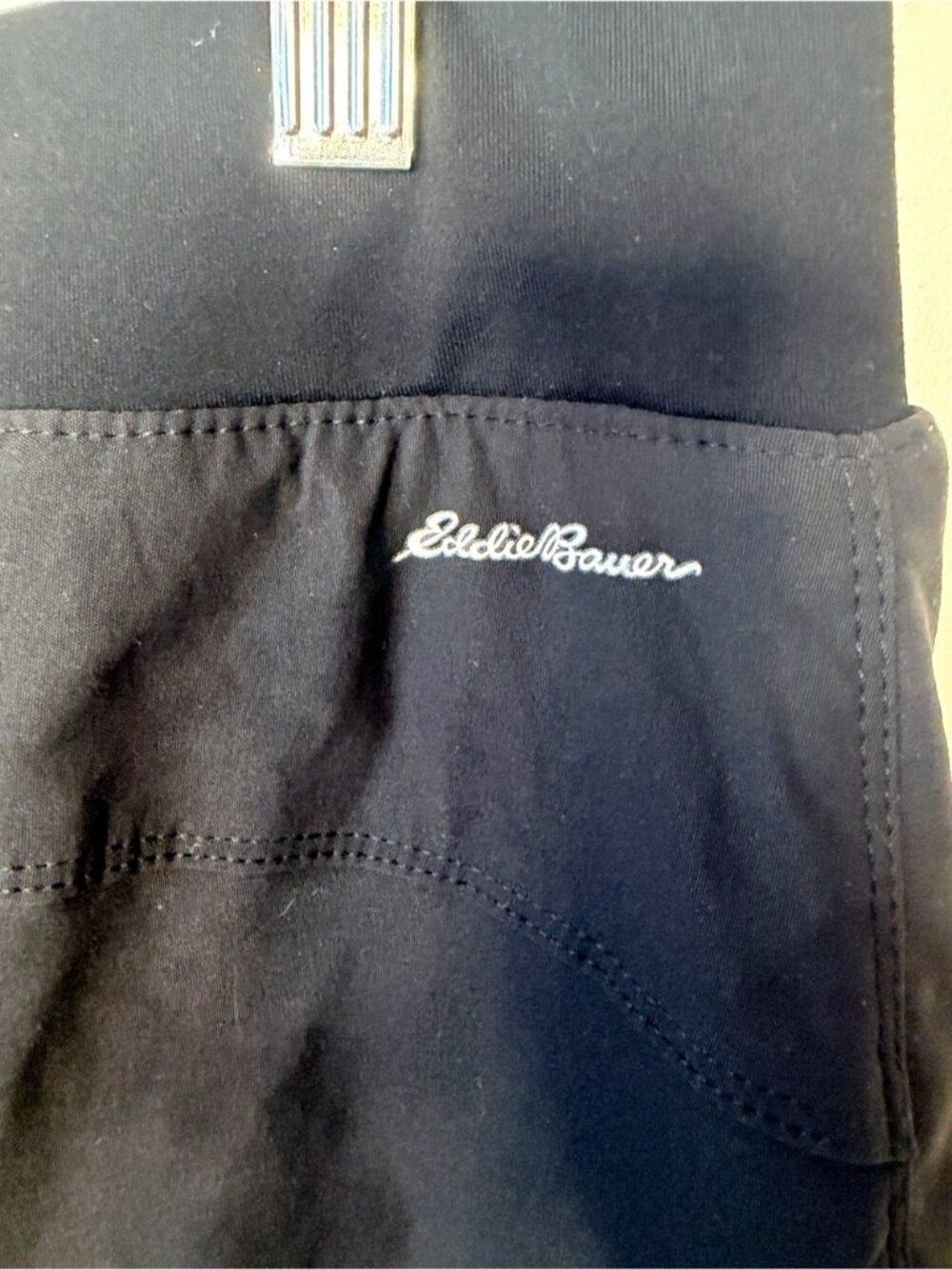 Eddie Bauer first ascent fleece lined pants Black womens size 16 Hiking Outdoor - Picture 8 of 14
